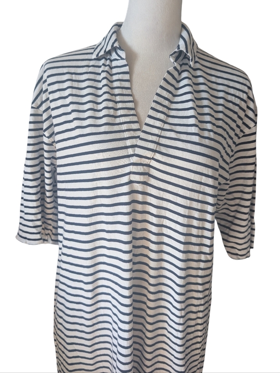 Frank & Eileen Emma Henley Maxi Dress Medium Striped NWOT - Picture 6 of 11